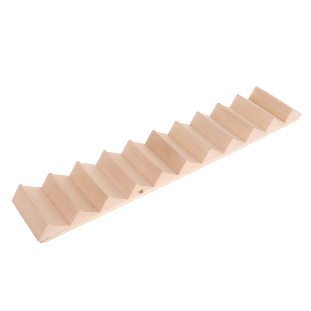 Miniature Stairs 1:12 Wooden DIY Staircase Dollhouse Accessories Pre-Assembled Steps Model