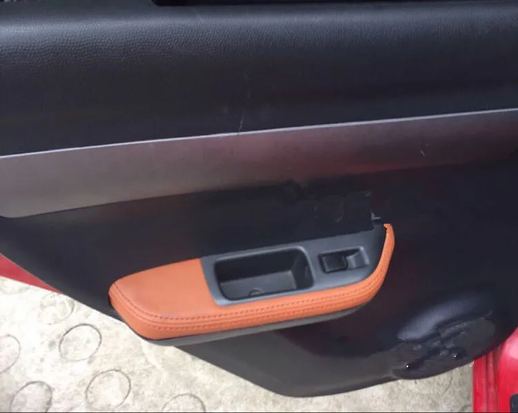 Микрофибра кожа дверной подлокотник Защитная крышка для Suzuki Swift 2005 06 0 08 09, 10, 11, 12, CAB128
