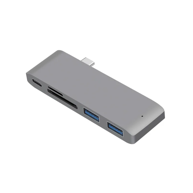 Macbook usb-c 3,1 концентратор HDMI сплиттер тип-c с кардридером для нового 1" 15" Macbook Pro - Цвет: Gray