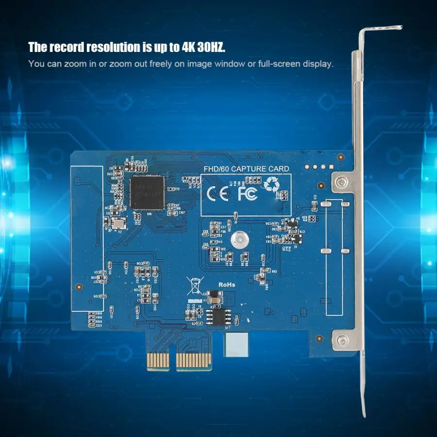 ПВХ PCI-E к HDMI высокой четкости видео захвата карты Поддержка 4K 30 Гц для Windows XP SP2/Vista/Win7/Win8