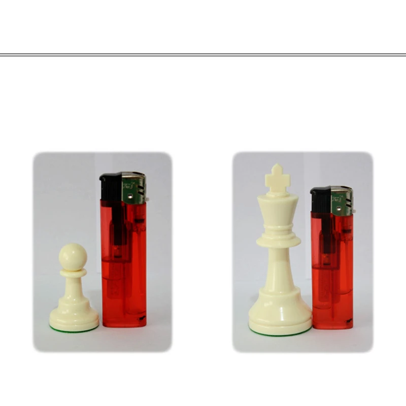 International Standard Chess Game Set Competition King 97mm(3.82inch) Large Plastic Chess Set with Chessboard 4 Rear Game Yernea board game magnetic chess set