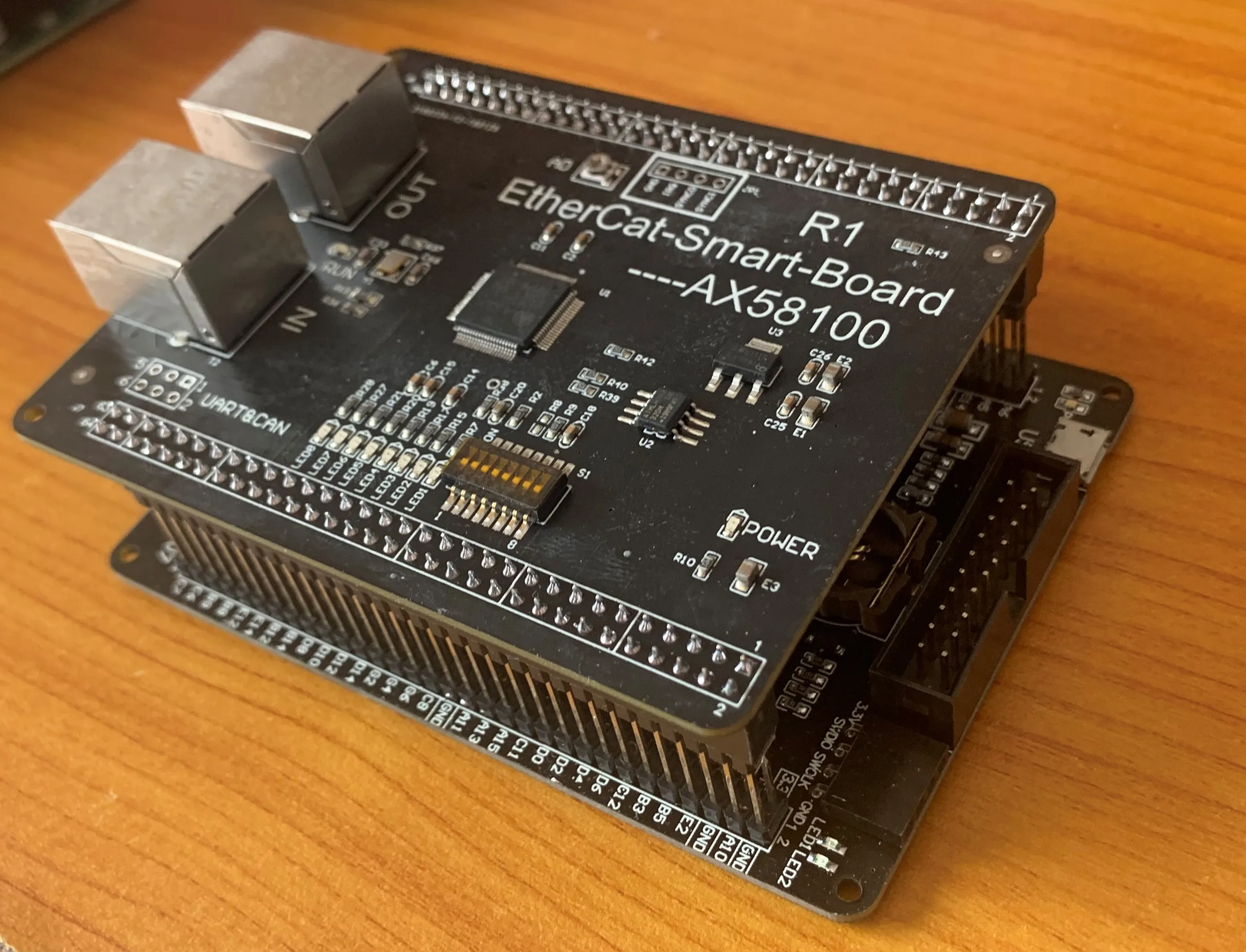 Оригинальная EtherCat AX58100 плата для разработки может заменить ET1100. STM32 DSP ZYNQ