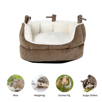 

New Hamster Cages Life Nest Spring Little Pet Canvas Hammock Hedgehog Chinchilla Guinea Pig Hanging House Small Animal Products