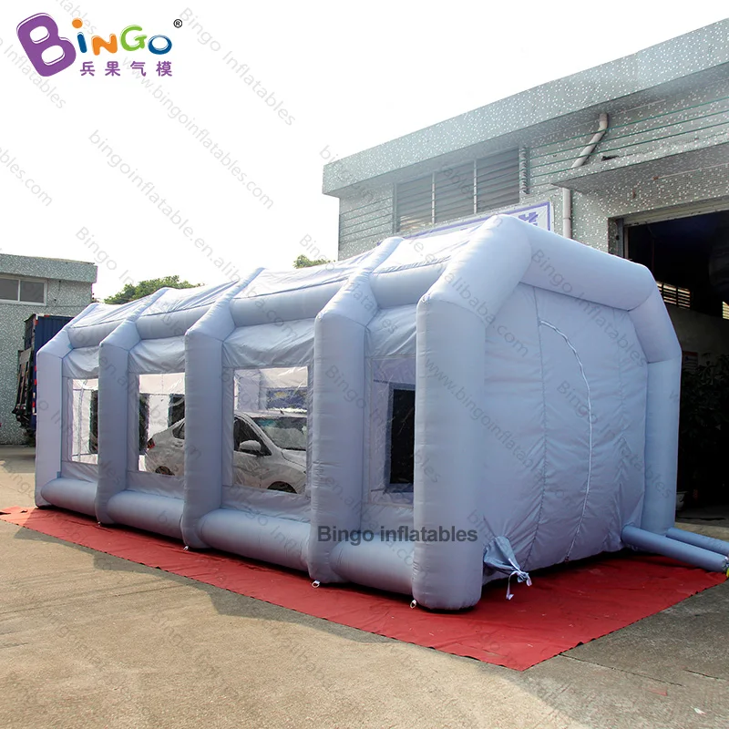 HOT SALE 8X4X3 Meters Inflatable Spray Paint Booth / Portable Inflated Work Station Car Painting Room For Sale - T0035-2 4