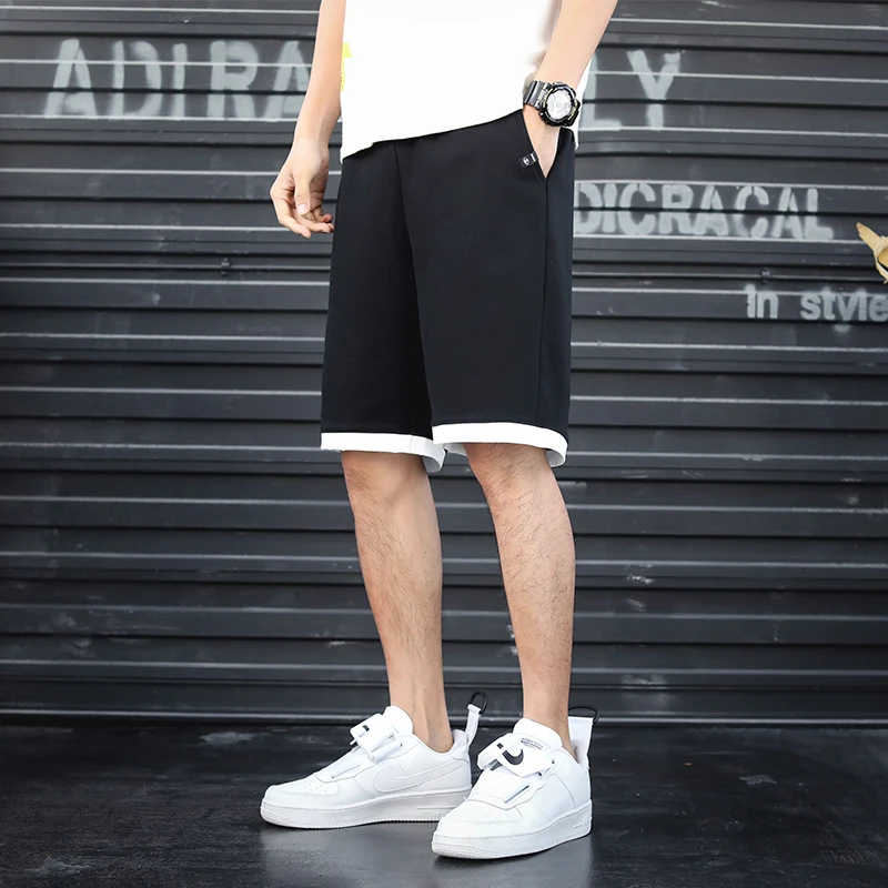 Pantalones cortos de culturismo para hombre, ropa deportiva de secado rápido, transpirable, informal, a la moda, de verano