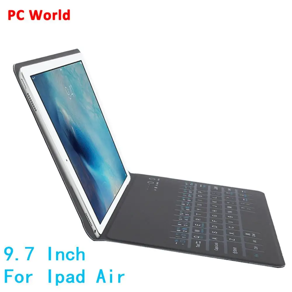 9.7Inch Ноутбук bluetooth клавиатура Обложка для Ipad Искусственная кожа Тетрадь Беспроводной клавиатура рукав Чехол для Ipad Air 2 крышка 7,9 ''9,7 дюймов - Цвет: 9.7Inch