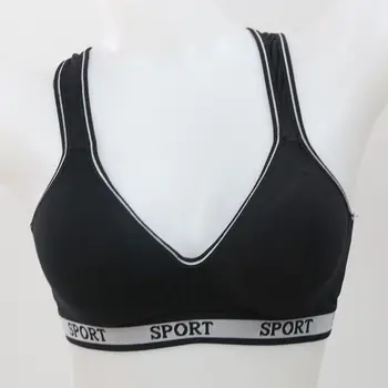 

632# brand new fashion strapless bras for women,100% cotton seamless solid underwear brassiere,side closure active lingerie bra