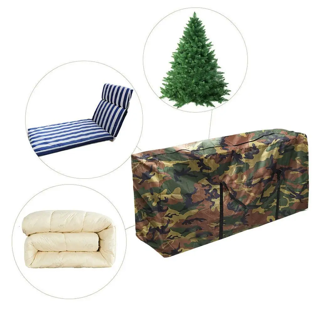 

Outdoor Cushion Waterproof Storage Bag Christmas Tree Organizer Home Multi-Function Large Capacity Sundries Finishing Container