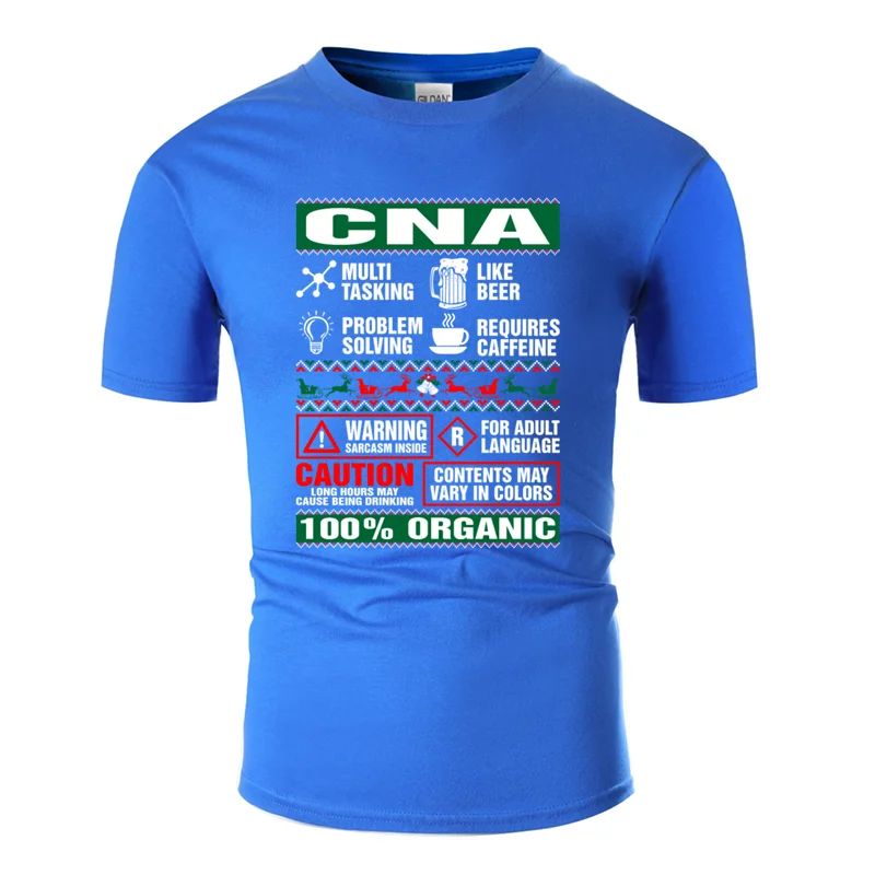 Men-Blue Классическая футболка с принтом cna like beer, мужская одежда размера плюс, 3xl, 4xl, 5xl, Мужская футболка для отдыха, короткий рукав, круглый вырез, Топ в стиле хип-хоп - Цвет: Men-Blue