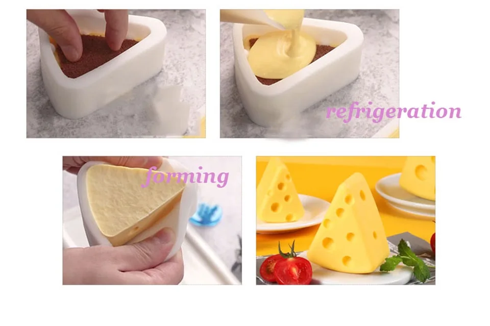 Сырный торт Силиконовая форма DIY выпечки антипригарный мусс шоколадное печенье формочки для печенья десерт торт конфеты украшения плесень инструменты