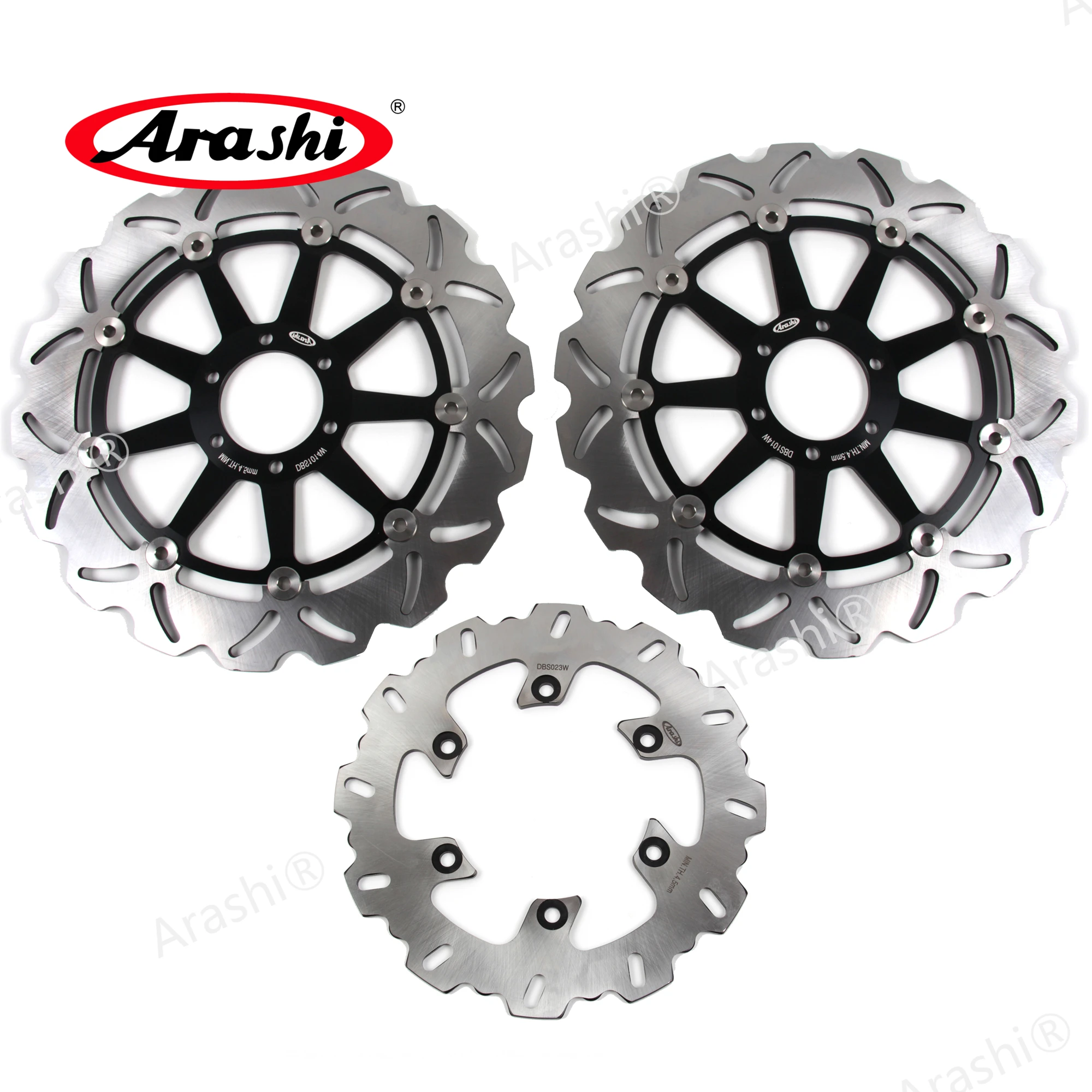 Arashi 1 комплект для DUCATI MONSTER 696 2008 2009 2010 2011 2012 2013 2014 CNC плавающие передние и задние