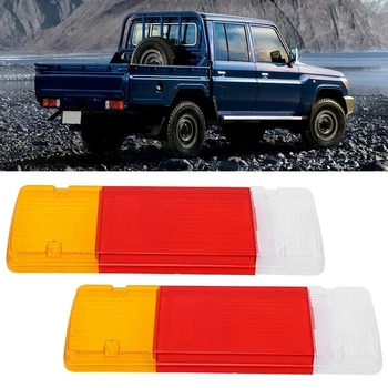 

2Pcs Taillight Cover Vehicle Tail Light Shade Cover LH+RH for Toyota Hilux 2005-2011 Landcruiser 70 75 78 79 Series