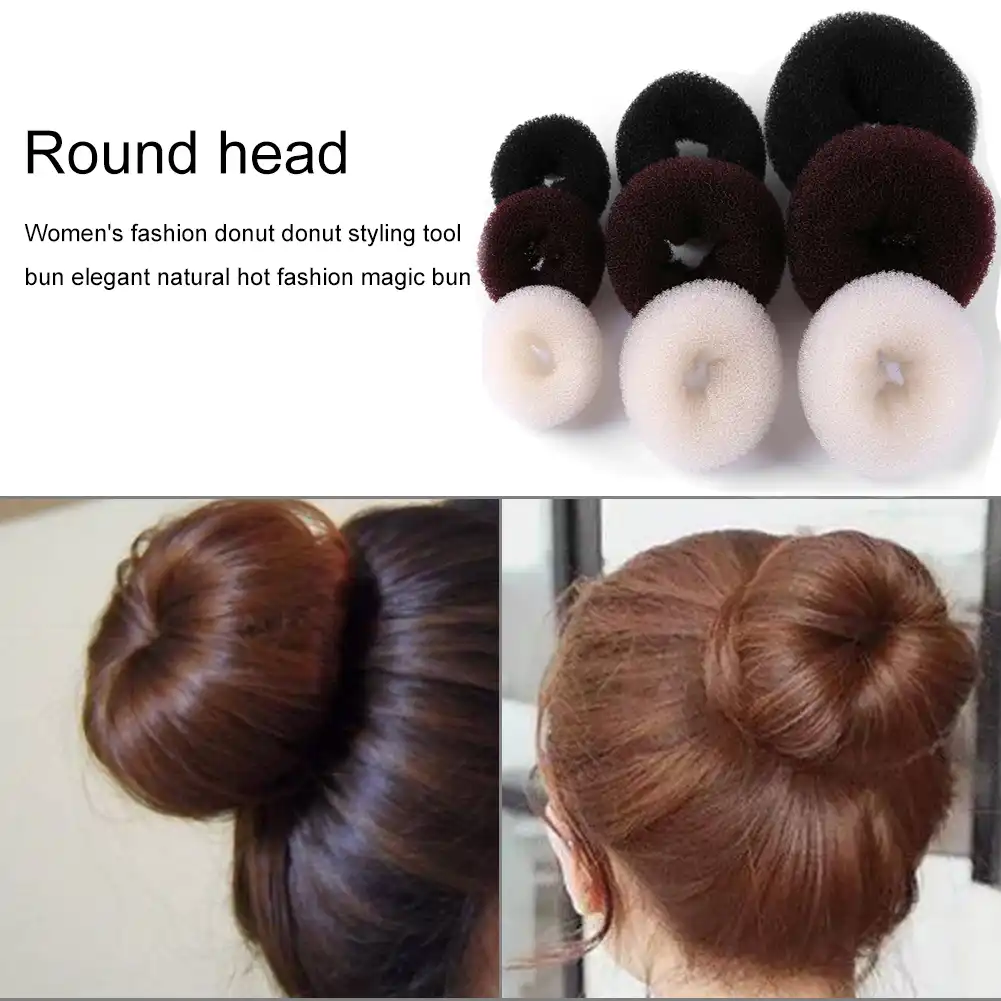 女性のファッションマジックおだんごヘアメーカードーナツおだんご髪型ツールサロン理髪ミートボールヘッドモデリング ひも製造機 Aliexpress