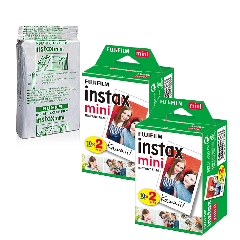 Розовая моментальная Камера Fujifilm Instax Mini 9 + 50 фотографий Fuji Instant 8 белая рамка