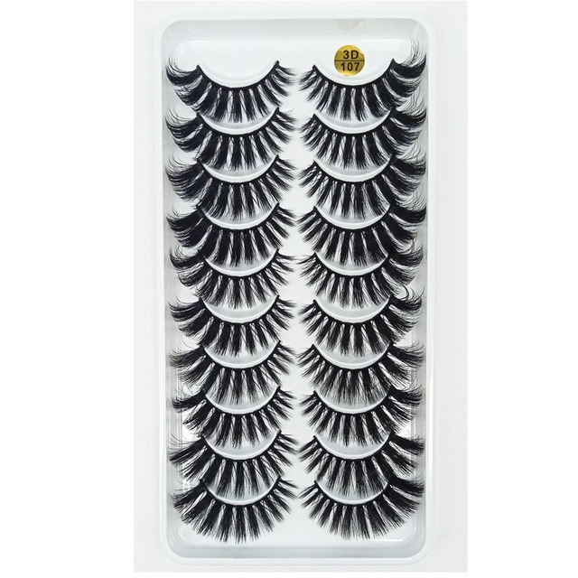 8 Pairs 3D Mink False Eyelashes Natural Wispy Fluffy Dramatic Volume Fake Lashes Extension Handmade Cruelty-free Eyelash