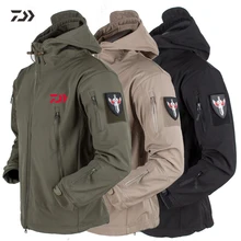 Daiwa Рыболовная одежда зимняя дышащая рыболовная куртка водонепроницаемая зимняя новая мужская сохраняющая тепло камуфляжная однотонная рыболовная одежда с капюшоном Daiwa Рыболовная одежда зимняя дышащая рыболовная куртка водонепроницаемая зимняя новая мужская сохраняющая тепло камуфляжная однотонная рыболовная одежда с капюшоном