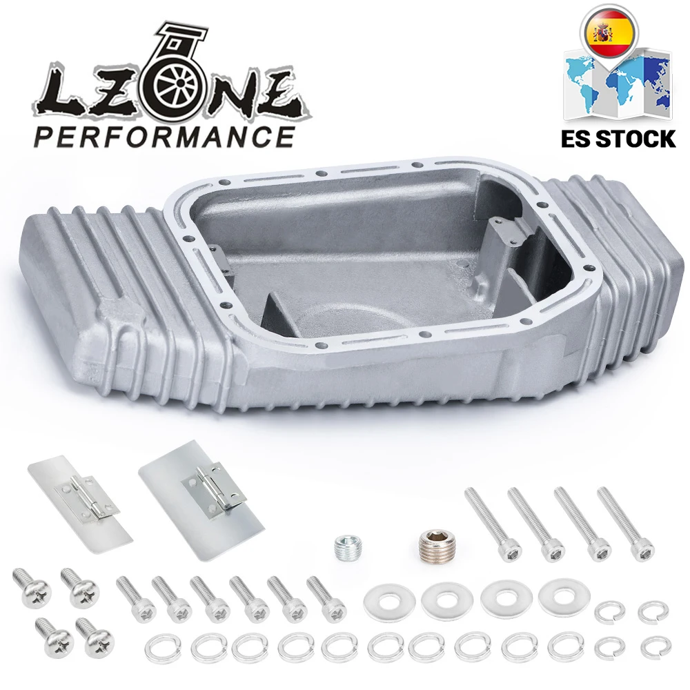 High Capacity Cast Aluminium Baffled Oil Sump Pan Upgrade For 89-02 Nissan SR20 SR20DET S13 S14 S15 Silvia 240SX 180SX JR-OP49