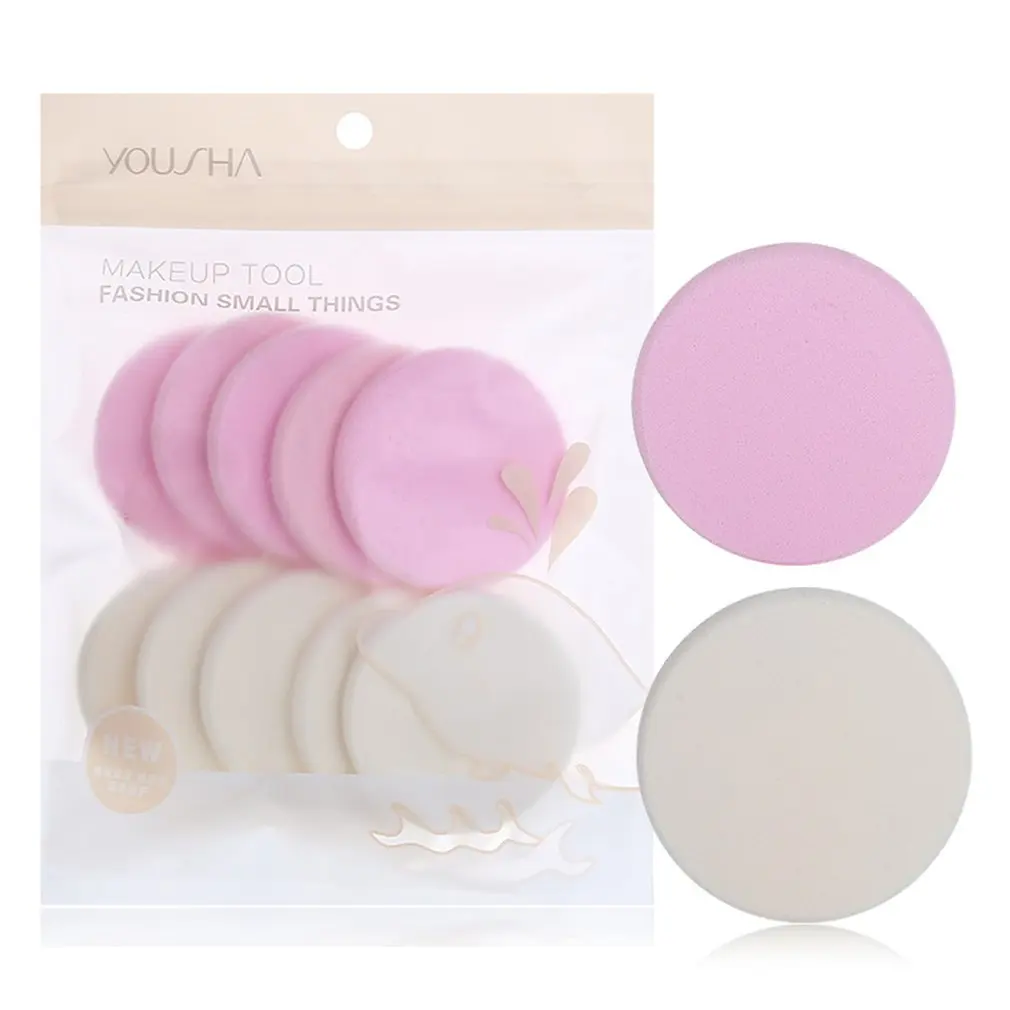 

10 pcs Professional Cosmetic Puff Smooth Women's Makeup Foundation Concealer Liquid Foundation Bb/Cc Cream Sponge Puff