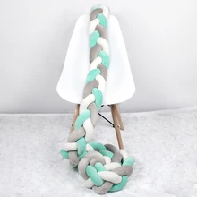 1 м/2 м/2,5 м/3 М/4 м длинный нордический узел для новорожденных бампер для детской кроватки украшение интерьера Детская Кроватка Забор Пинцет подушка для кроватки бампер