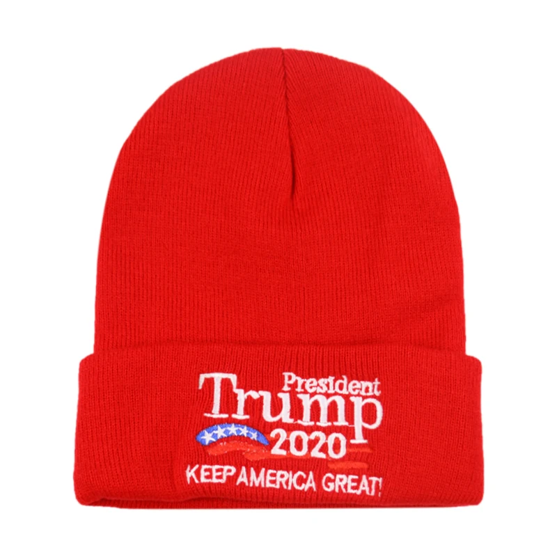 Winfox Trump шапка черная шапка зимние шапки вязаный череп шапка женская мужская акриловая вязаная шапка унисекс согреться эластичные шапки