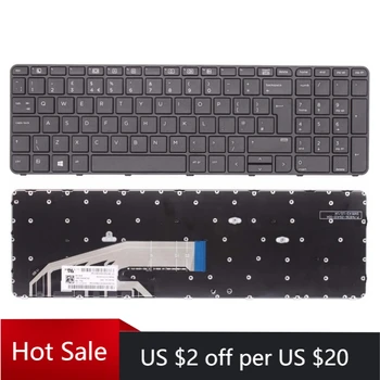 

Replacement Keyboard For HP ProBook 450 G3 455 G3 470 G3 UK Layout Laptop Black Keyboard with Frame