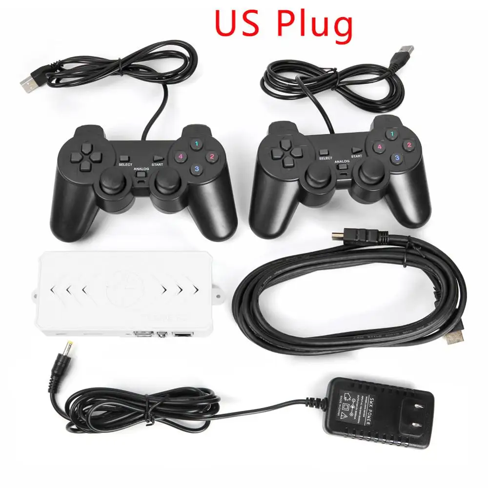 US Plug ALLOYSEED 8000 в 1 32G ТВ игровая приставка плеер для Orange Pi с двойным USB проводные пульты геймпада джойстика Ретро видео игровая приставка - Цвет: US Plug
