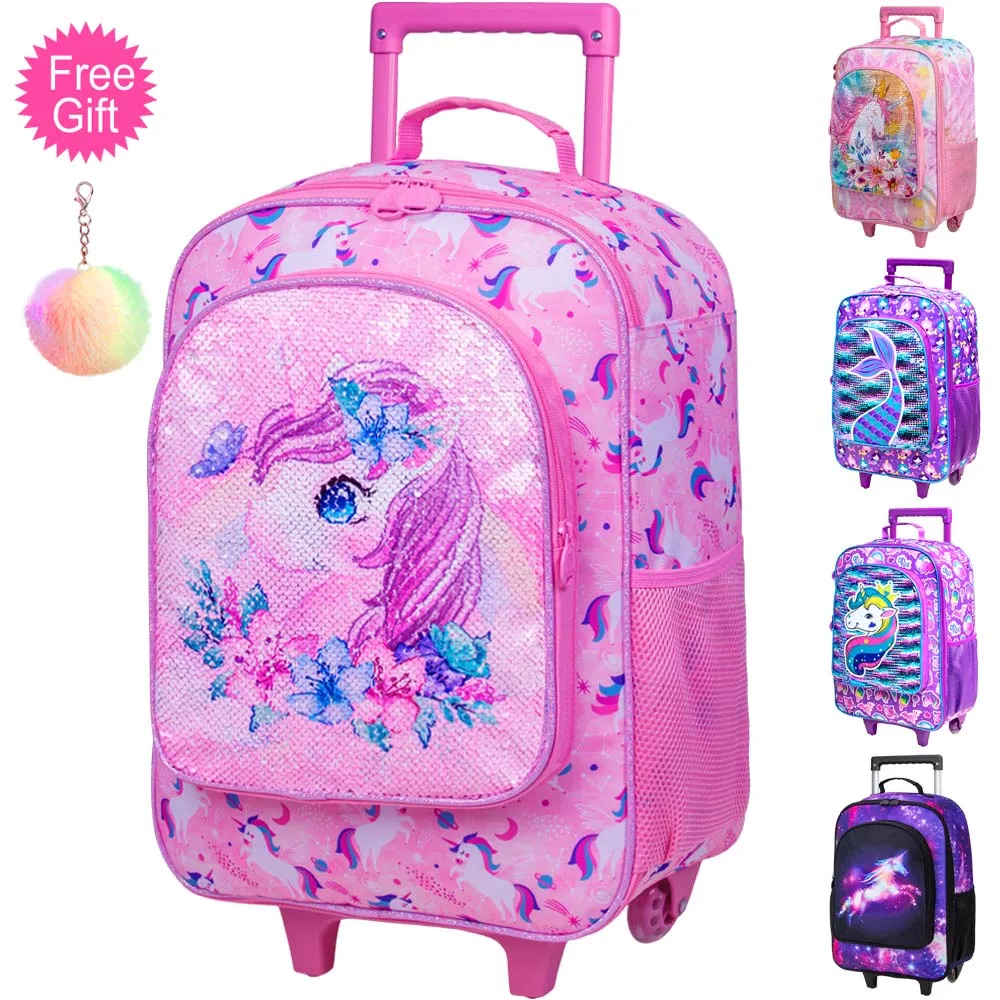 Bagaglio Valigia Unicorno Bambina Set Trolley Set Valigie Per