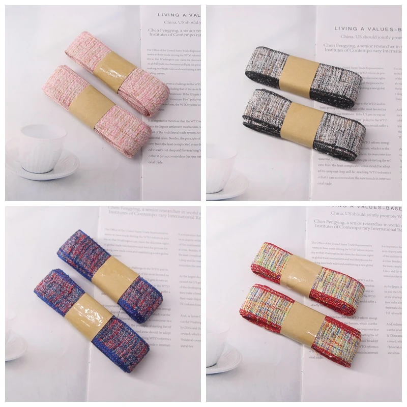 2.5cm Pattern Dress Tie Christmas Ribbon DIY Gift Wrapping Wedding Decoration Hair Accessories Bowknot Hand-Sewn Process 2.5cm Pattern Dress Tie Christmas Ribbon DIY Gift Wrapping Wedding Decoration Hair Accessories Bowknot Hand-Sewn Process