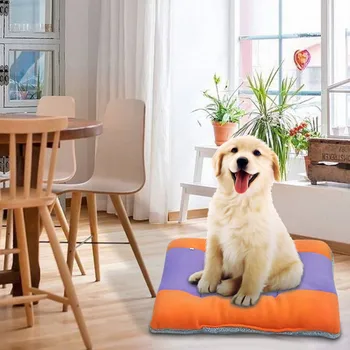 

Comfortable Cotton Pad Dogs Pet Litter Deep Sleep Keep Warm Cat Litter Sleeping Puppy Sleeping Pet Mat Striped Print 19Dec30