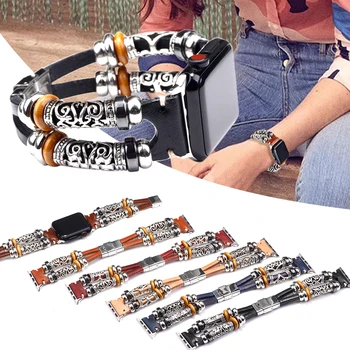 

Wrist Strap for Apple Watch 44mm 42mm 40mm 38mm Sports Bracelet Leather Wriststrap for Iwatch Series 5 4 3 2 1 Smartwatch Band