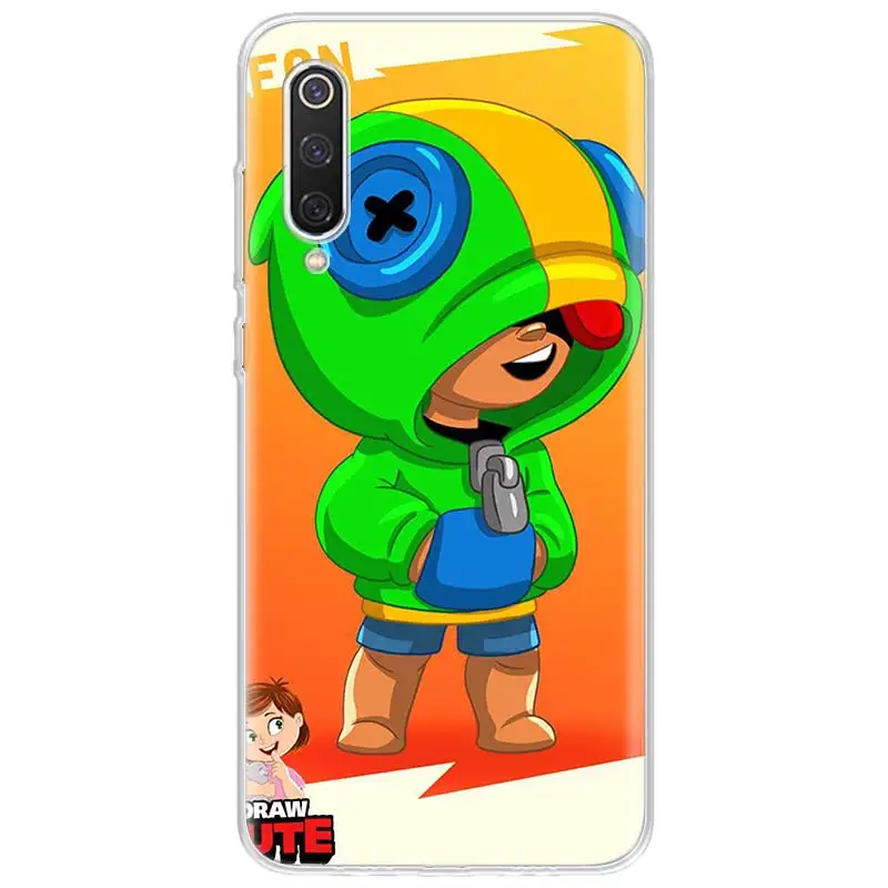 16 Brawl Stars Xiaomi Redmi Phone Cases For Note 7 6 5 4 K20 A1 - xiaomi 6a brawl stars