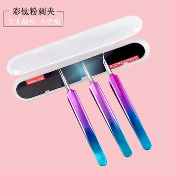 

Color Titanium Stainless Steel Removing Cells Clip Splinter Acne Clip Acne Pin Remove Blackhead an chuang zhen Squeeze Acne Beau