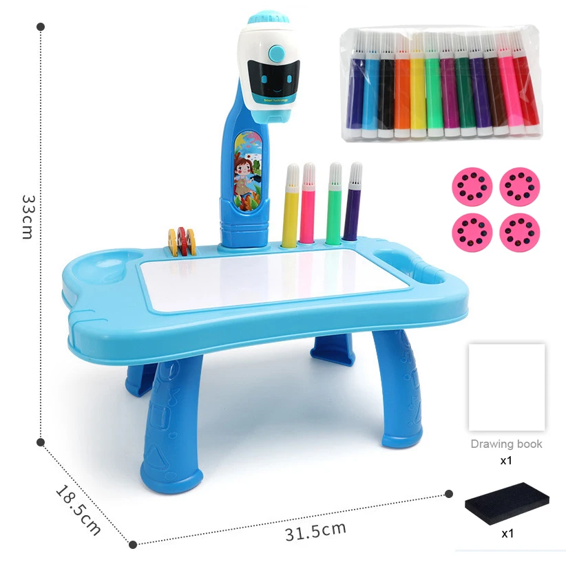 Drawing Projector Table Children Trace And Draw Projector Toy Erasable  Projector Painting Set Trace And Draw Projector Toddler - AliExpress