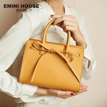 EMINI HOUSE сумка с бантом роскошные сумки женские сумки дизайнерские сумки через плечо из спилка для женщин сумка-мессенджер