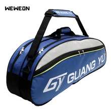 Большой 4-6 шт ракетка теннисная сумка бадминтон теннисный рюкзак Наплечная Ракетка бадминтон сумка для тренировок на открытом воздухе спортивные аксессуары