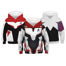 Куртка для мальчиков «Quantum warfare», «Мстители 4», «Человек-паук», «Герой», «expedition», Детская куртка, свободный свитер с капюшоном для мальчиков, детская одежда