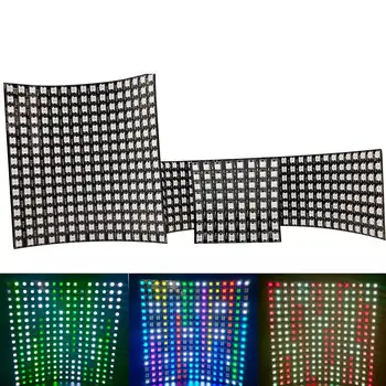 

DC5V WS2812B LED Strip Digital Panel 5050 RGB Matrix Flexible Screen Individually Addressable 16*16/8*32 /8*8 64/256Pixels