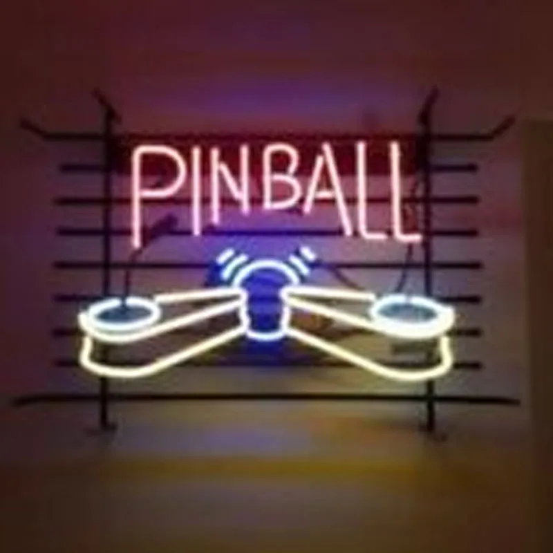 New Pinball Machine Beer Real Glass Tube Neon Light Sign 17"x14" 