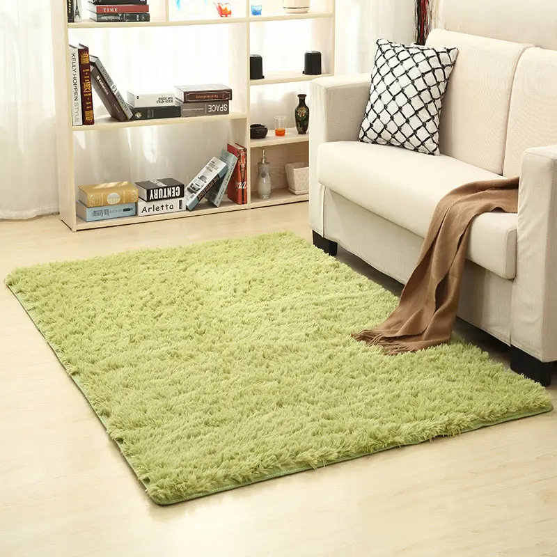 Grass green Коврики мягкий коврик для гостиной высокое качество ковер толстый 16 цветов нескользящий коврик 1 шт. Vloerkleed ванная комната сплошной коврик для спальни - Цвет: Grass green