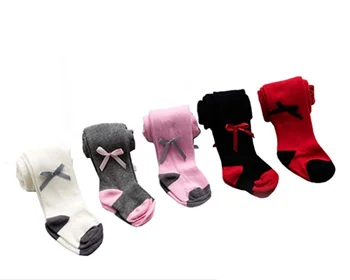 

Newborn baby girl cotton leggings 5-pack bow baby leggings stockings