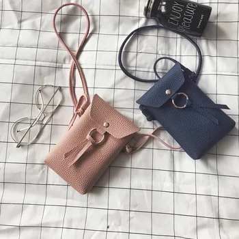 

Ladies Mobile Phone Bag for 2019 Autumn Sweet Lady Litchi Pattern New Slung Shoulder Coin Purse