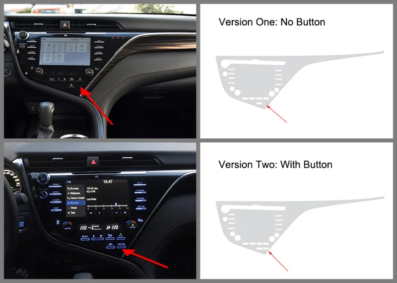 2018 2019 2017 FOR TOYOTA Camry navigation film screen film