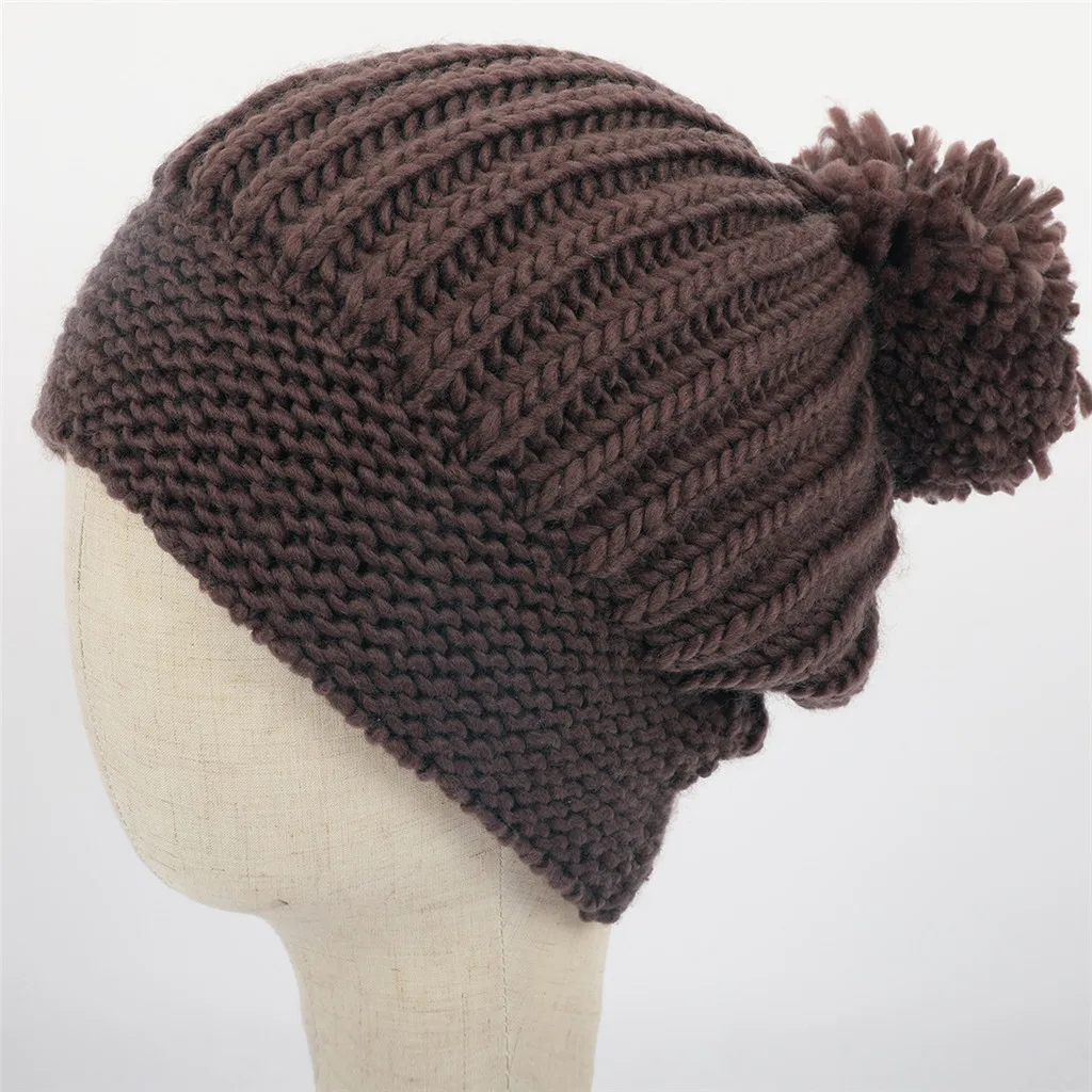 Gorro invierno mujer,, унисекс, одноцветная шапка с помпоном, на флисовой подкладке, головной убор, вязаная шапка, шапка для улицы, шапка, femme hiver