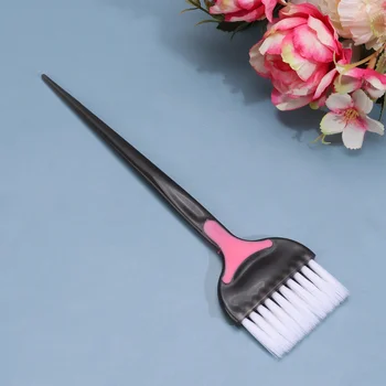 

5PCS Simple Hair Dye Brushes Barbershop Tool Hair Oil Treatment Brushes Single Side Inverted Film Care Brush for Home Shop (Blac