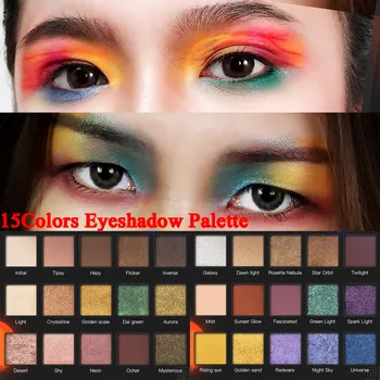 

Beauty Glazed Eyeshadow Palette Colorful Eye Shadow Palette Glitter Highlighter Shimmer Make Up Pigment Matte Eye Shadow Pallete