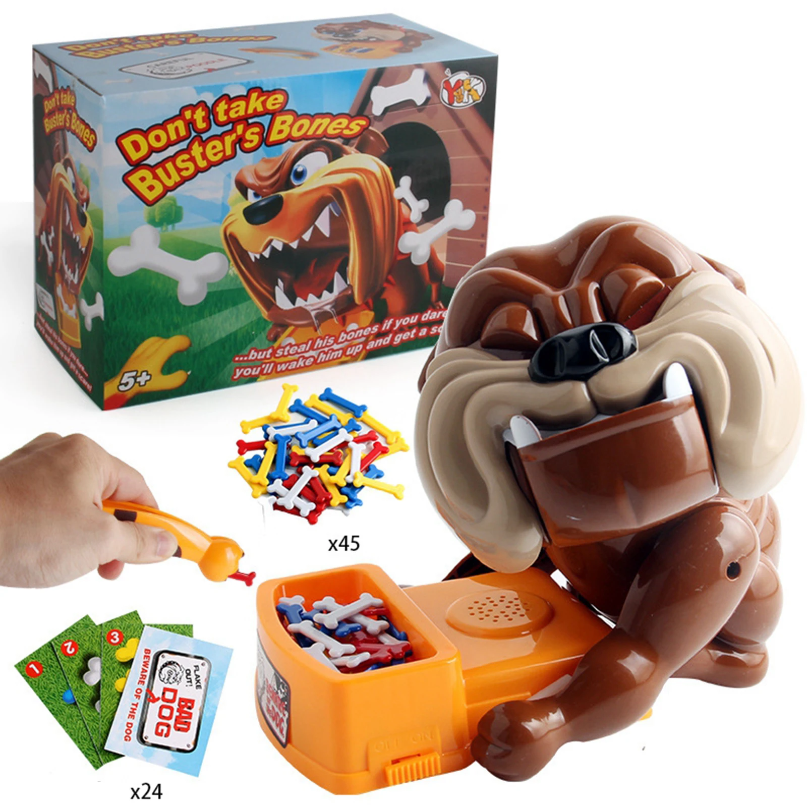 Funny Flake Out Bad Dog Bones Cards Tricky Toy Games for Parent-child Board Game