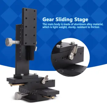 

Manual Trimming Platform Detachable Adjustable Gear Guide High Accuracy Stage 40x90mm