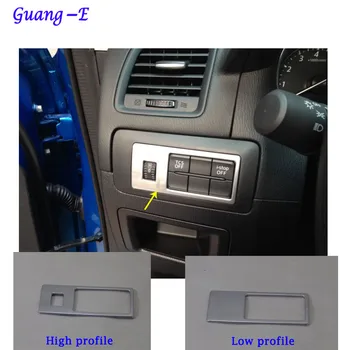 

Car detector stick ABS chrome front Headlight light switch inner Trim frame lamp panel For Mazda CX-5 CX5 2013 2014 2015 2016