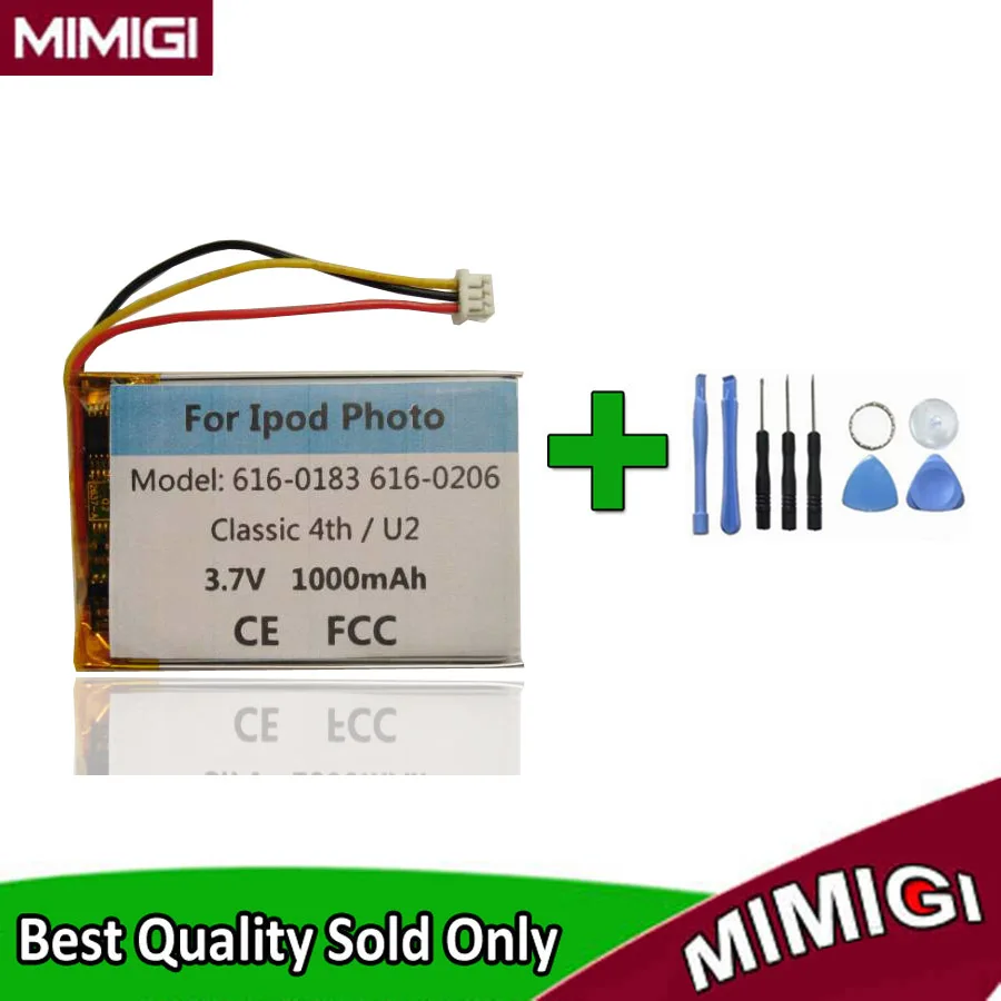Аккумулятор 616 0206 1000 мАч для Apple Ipod Classic 4 го поколения/фото U2 A1059 20 40 Гб AKKU +