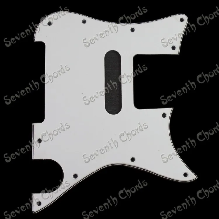 

3-Ply Electric Guitar Pickguard Scratch Plate Scratchplate Pick Guard Anti-scratch Plate - White - New Style